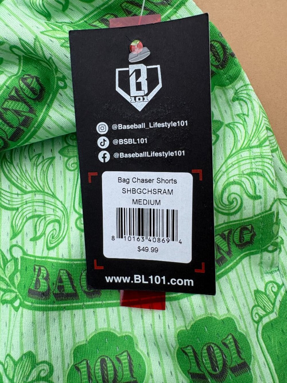 Baseball Lifestyle 101 Money mens Medium NWT - Picture 3 of 3